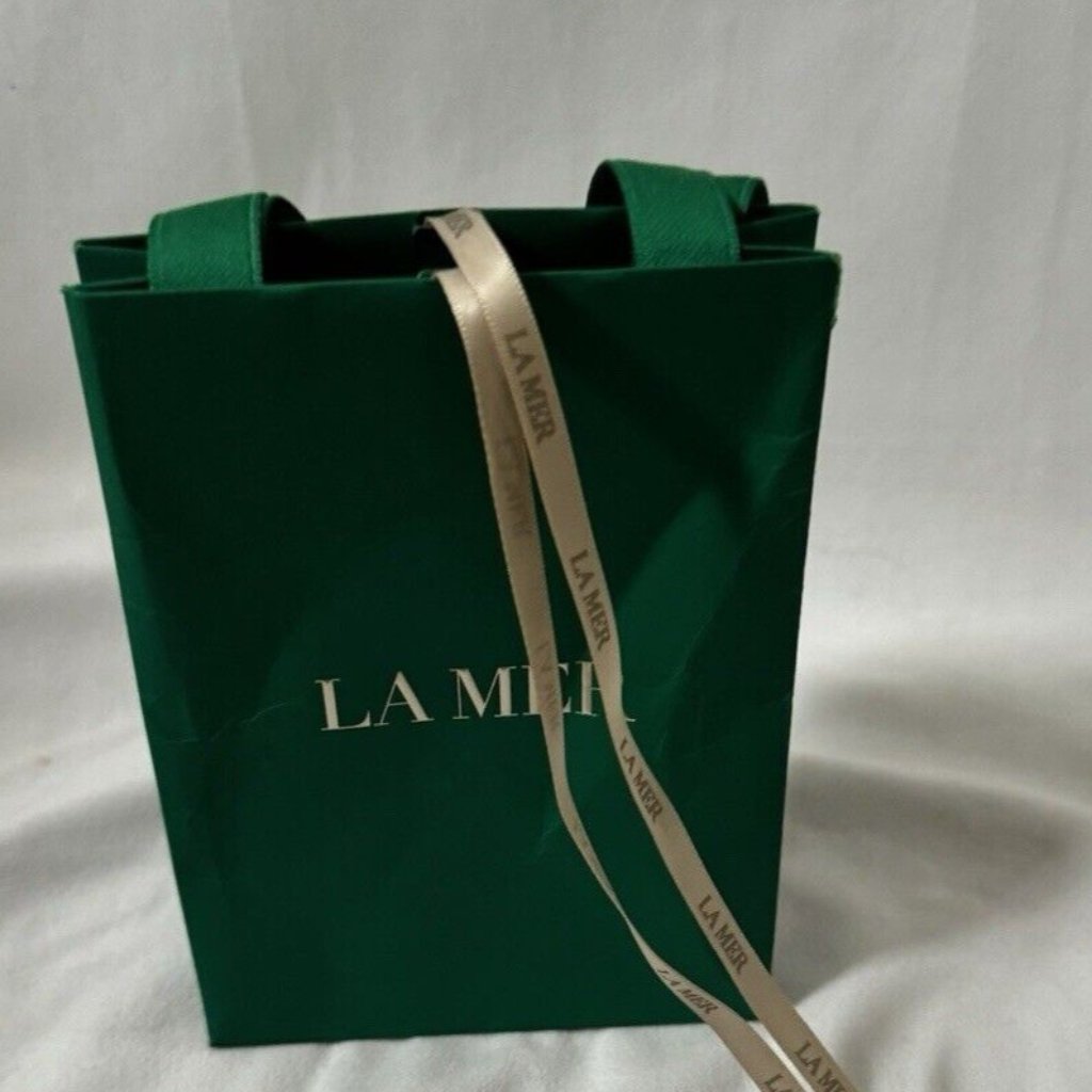 La Mer Shopping Bag Paper Reusable Green 6 X 45 X 2